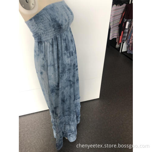 Long strapless slim dress